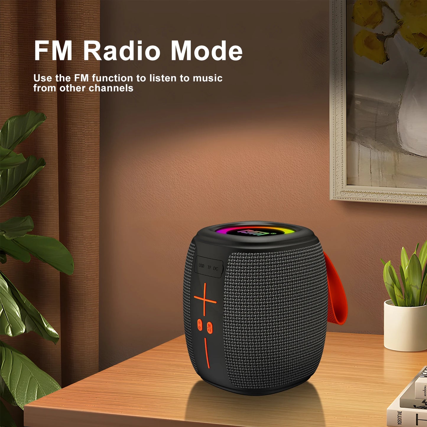 Portable Bluetooth Speaker with Lights