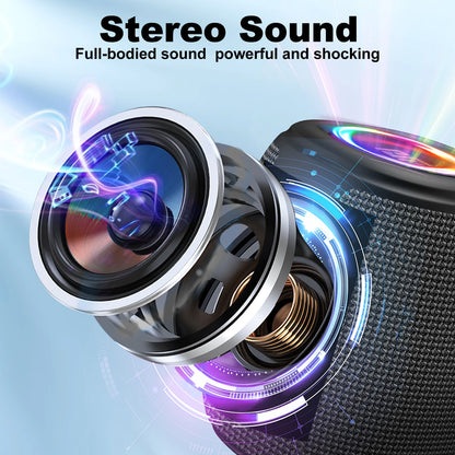 Portable Bluetooth Speaker with Lights