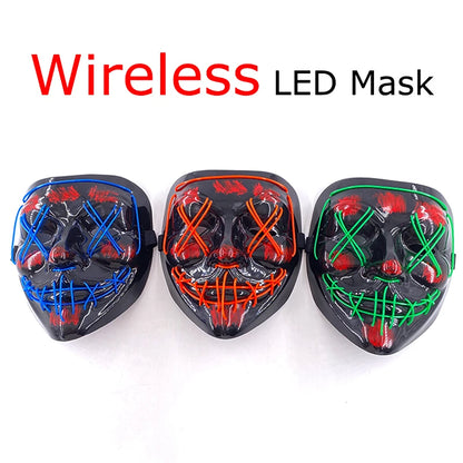 Halloween Neon LED Purge Mask