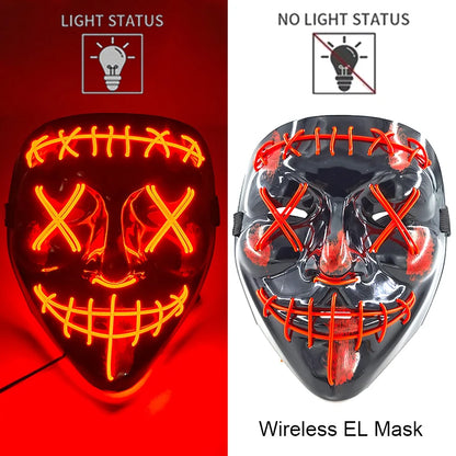 Halloween Neon LED Purge Mask