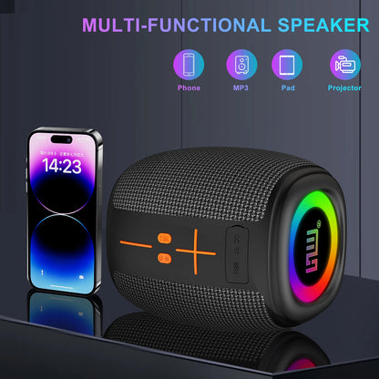 Portable Bluetooth Speaker with Lights
