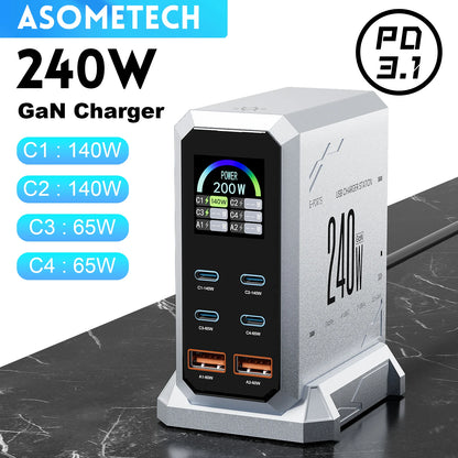 240W Digital Gan Charger