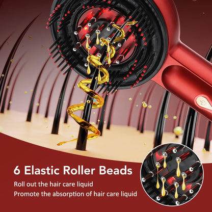 Electric Massage Comb with Oil Applicator