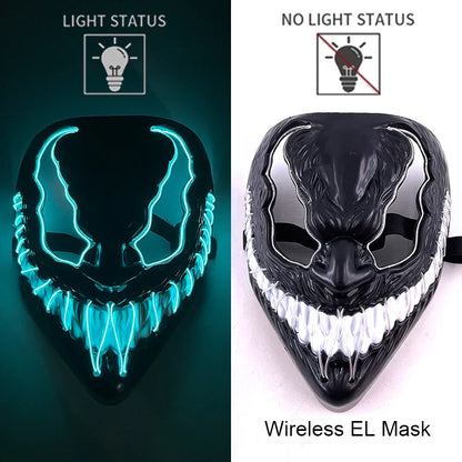 Halloween Neon LED Purge Mask