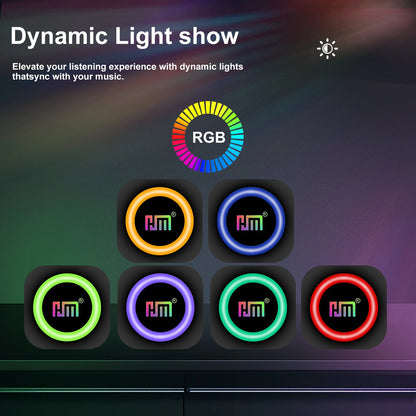 Portable Bluetooth Speaker with Lights