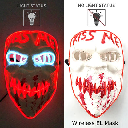 Halloween Neon LED Purge Mask