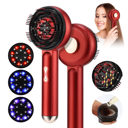 Electric Massage Comb with Oil Applicator