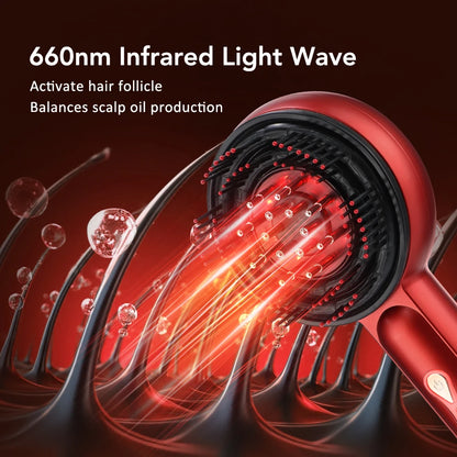 Electric Massage Comb with Oil Applicator