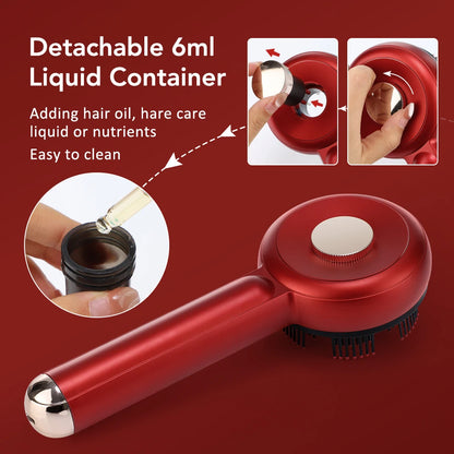 Electric Massage Comb with Oil Applicator